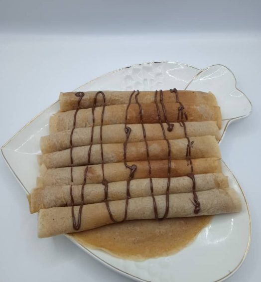 Crêpes à la farine de patate douce